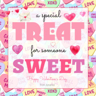 editable Special Treat For Someone Sweet Valentine's Day Instagram Post template